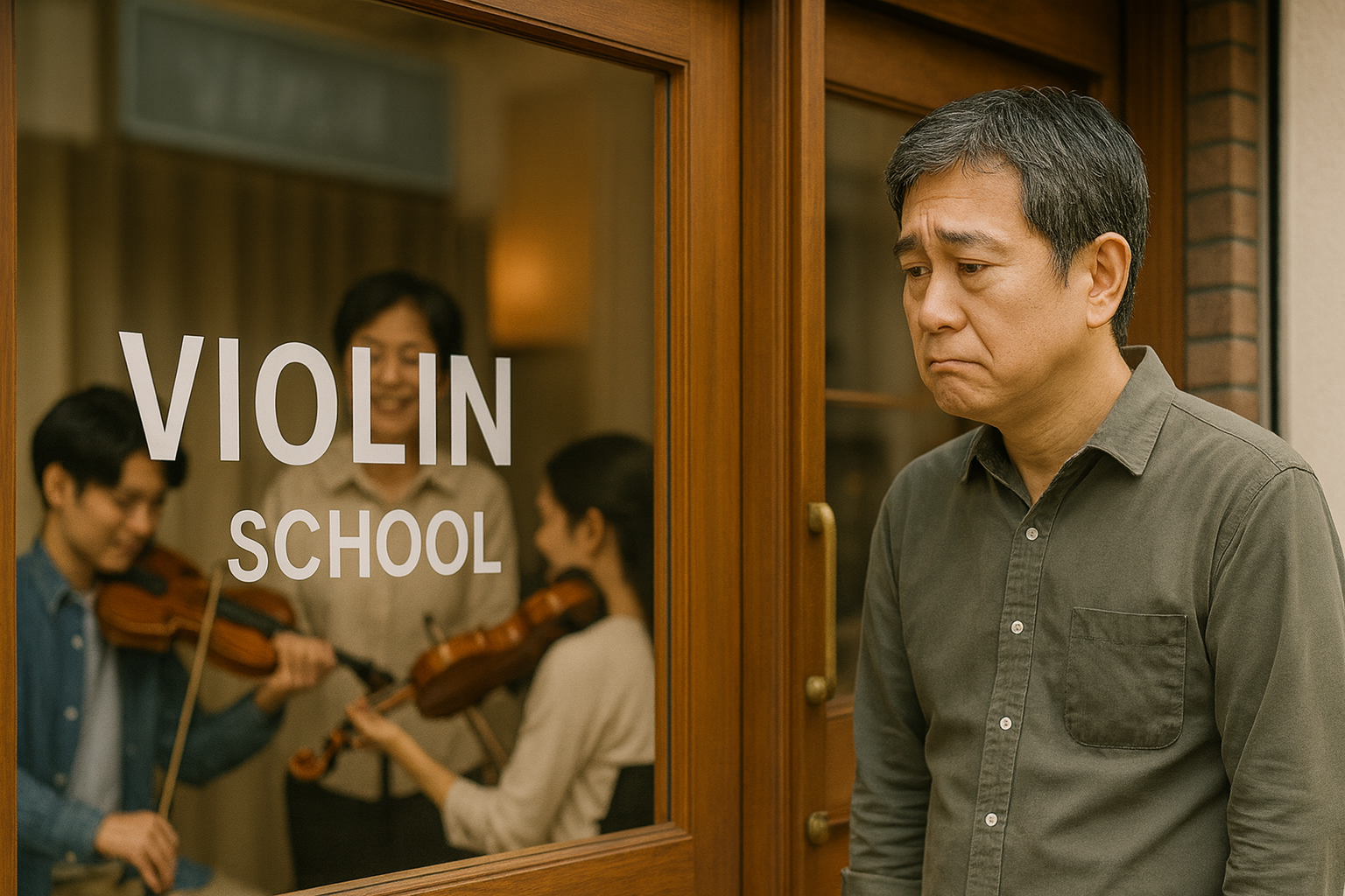 バイオリン教室に入るのをためらう大人の初心者